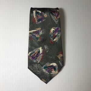 Envoy Vintage 80s 90s Silk Abstract Mens Necktie 58”